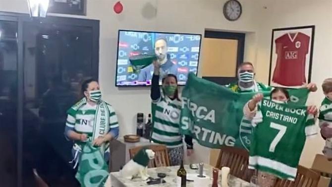 Dolores Aveiro mostra-se uma vez mais eufórica com vítoria do Sporting CP (VÍDEO)