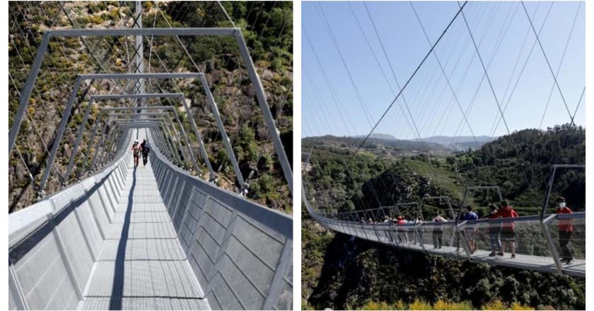 Maior ponte pedonal suspensa do mundo é portuguesa e ninguém resiste à travessia