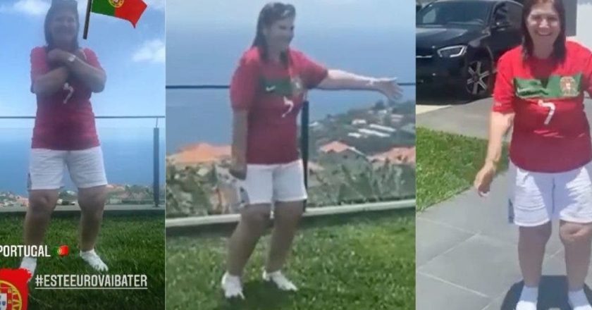 Dolores Aveiro dança em apoio à seleção Portuguesa (VÍDEO)