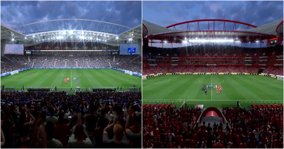 Estádios do FC Porto e SL Benfica irão estar presentes no FIFA 22 (VÍDEOS)