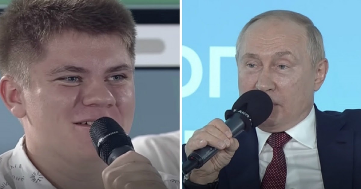 Jovem estudante corrige Vladimir Putin e dá-lhe lição sobre a História da Rússia durante directo (VÍDEO)