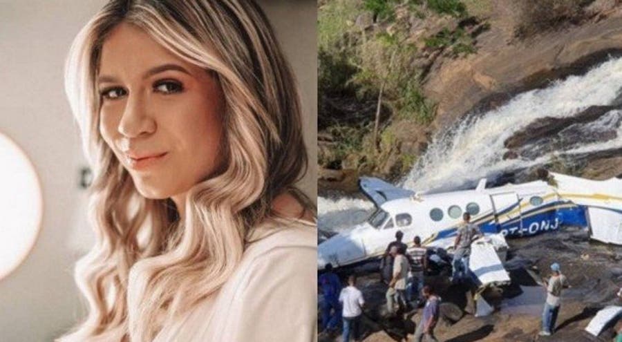 Fãs de Marília Mendonça aproximaram-se do avião para roubar objetos pessoais da cantora