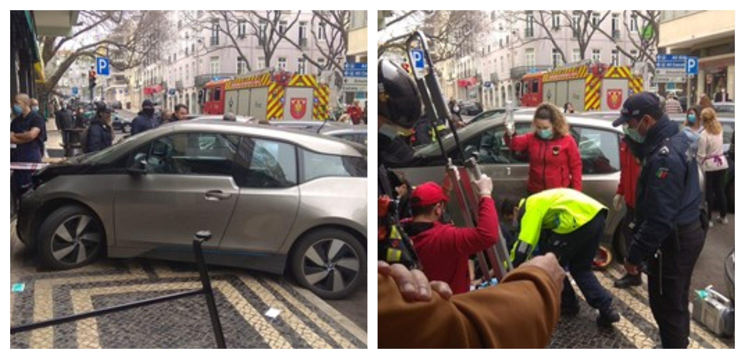 Carro elétrico sem condutor atropela mulher em Campo de Ourique