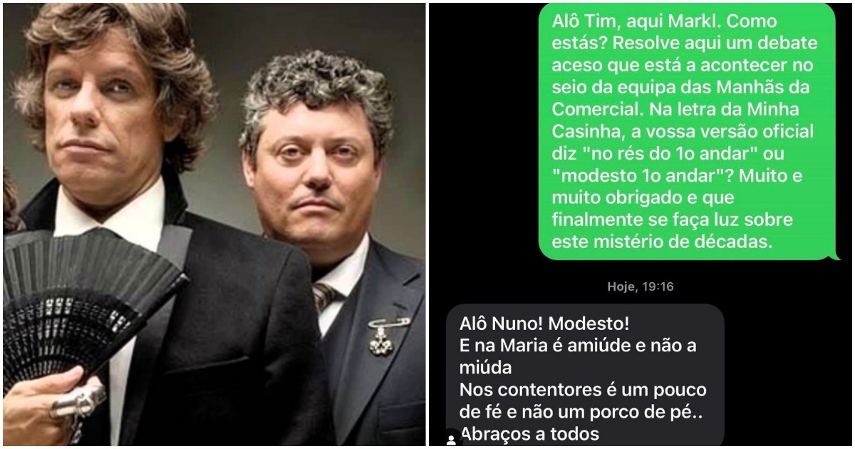 Tim dos “Xutos & Pontapés” acaba com dúvidas: “No rés do 1º andar” ou “modeste 1º andar”?