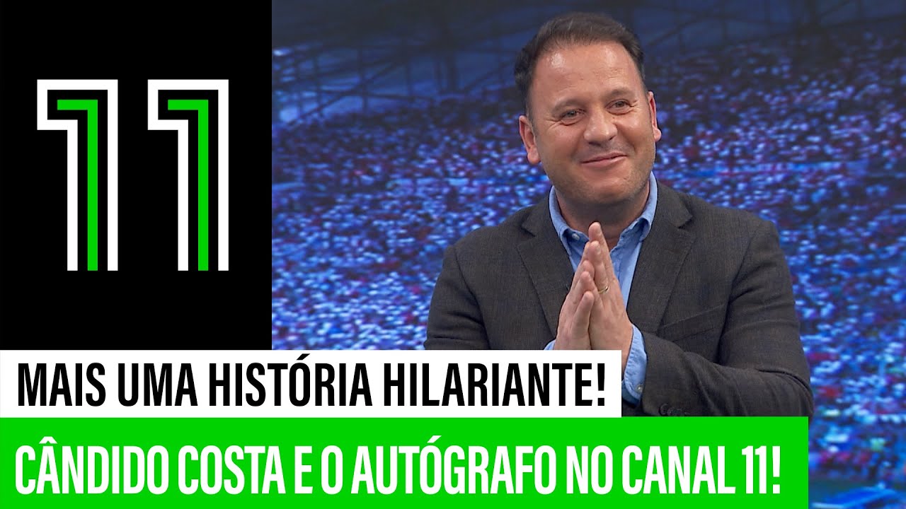 Cândido Costa conta história hilariante do autógrafo à entrada do canal