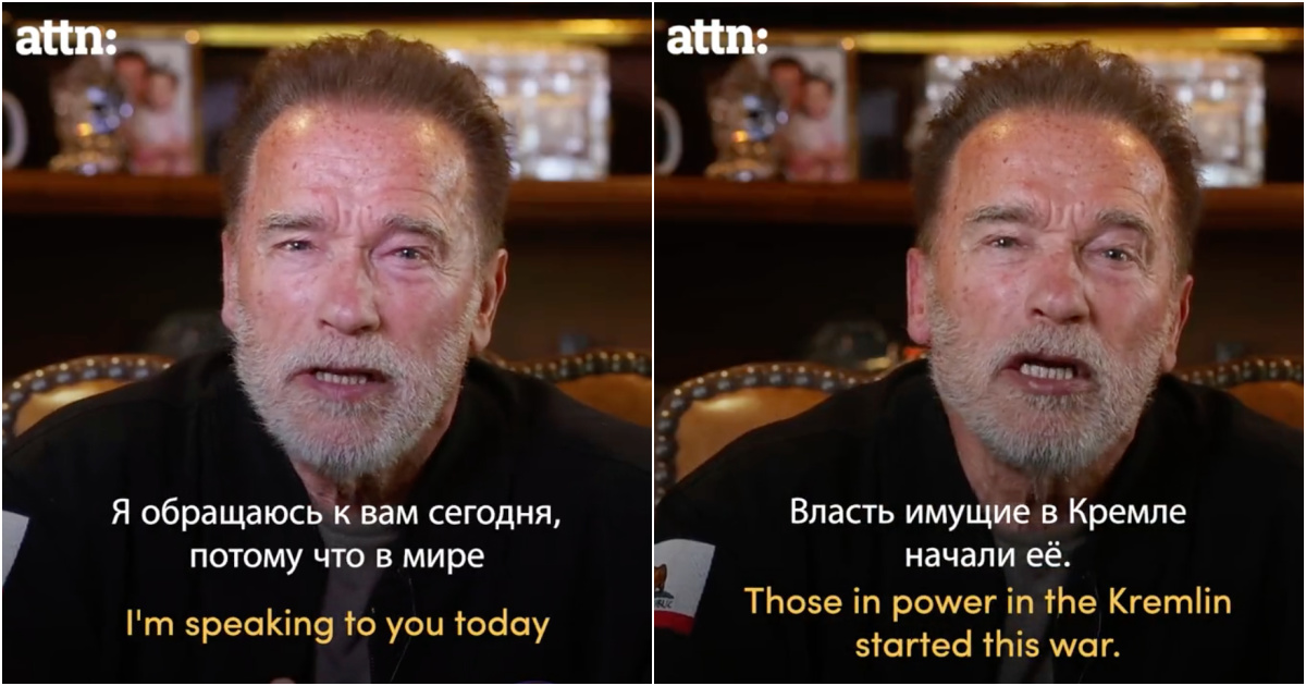 Arnold Schwarzenegger apela a Vladimir Putin a “parar com a guerra”