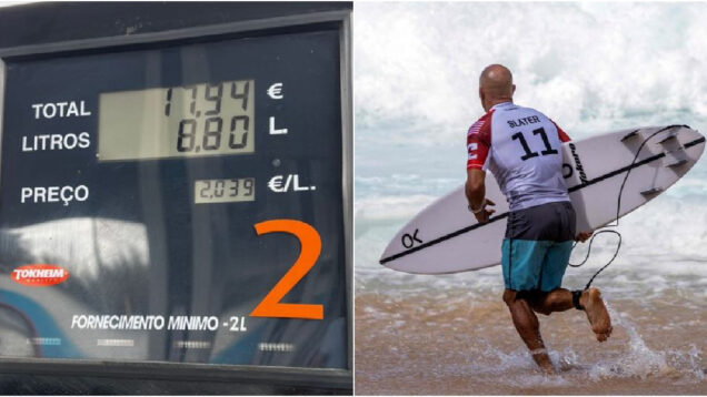 Lenda do Surf mostra-se “parvo” com o preço dos combustíveis em Portugal: “18 euros por 8,8 Litros?”