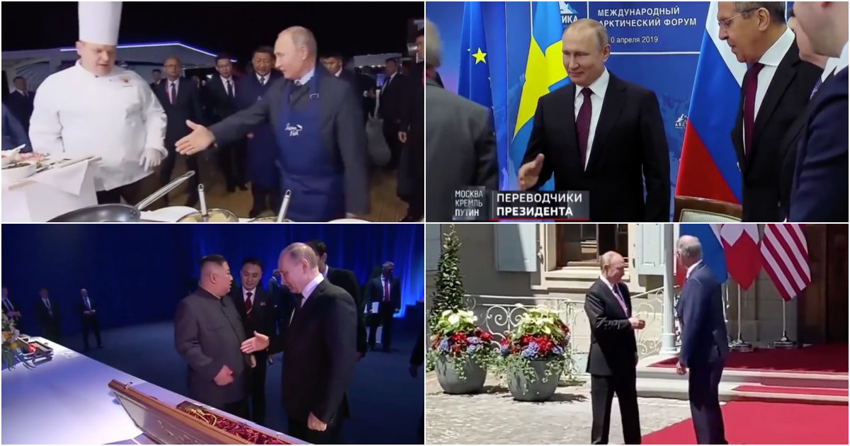 Canal de Youtube complica momentos em que Putin ficou de mão estendida