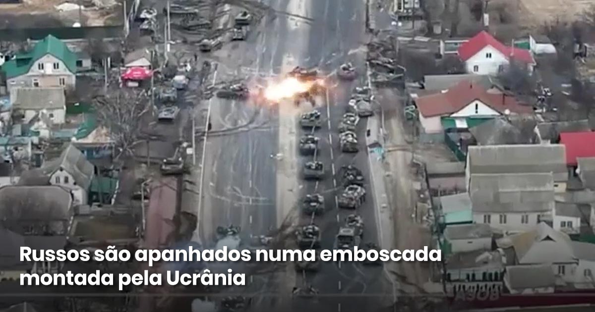 Vídeo mostra russos a cair em embostaca por parte dos russos em Kyiv