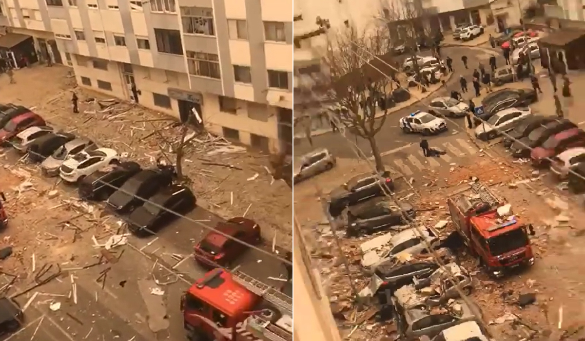 Violenta explosão destrói prédios na Amadora (VÍDEO)