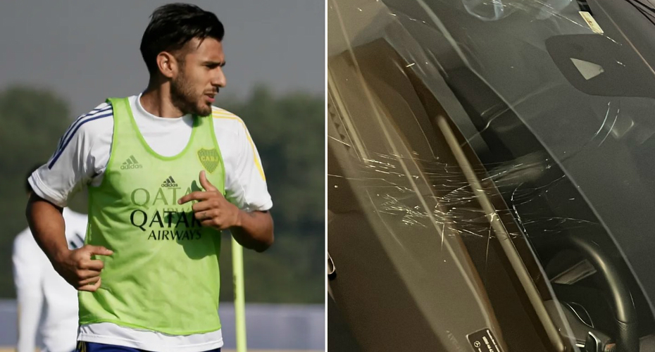 Assim ficou o carro de Salvio depois de atropelar Magalí Aravena