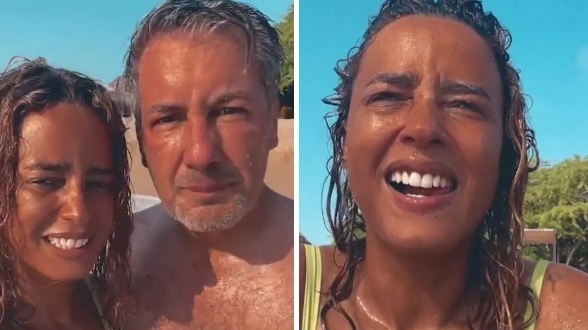 Bruno de Carvalho e Liliana Almeida fazem as delícias dos fãs com direto na praia
