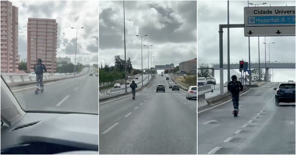 Trotinete filmada a escapar aos novos radares em Lisboa (VÍDEO)